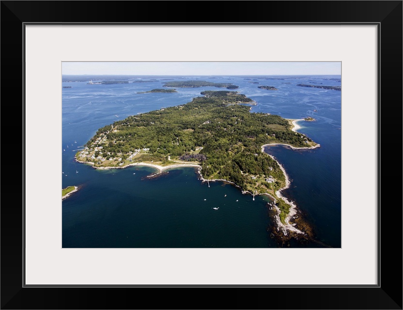 Long Island, Casco Bay, Maine, USA - Aerial Photograph