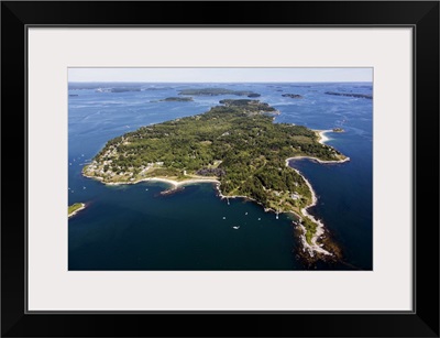 Long Island, Casco Bay, Maine, USA - Aerial Photograph