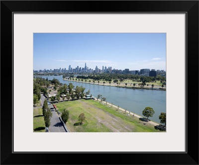 Melbourne Grand Prix Circuit, Albert Park, Melbourne, Australia - Aerial Photograph