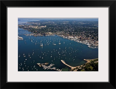 Newport Harbor, Newport, Rhode Island - Aerial Photograph