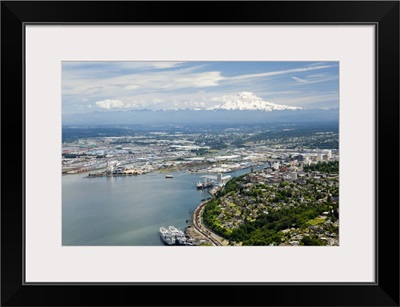 Northend and Downtown Tacoma, Port of Tacoma, and Mount Rainier, Tacoma