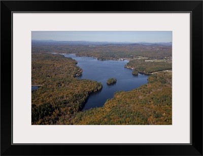 Northwood Lake, Northwood - Aerial Photograph