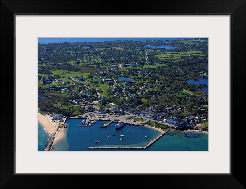 Old Harbor, Block Island - Aerial Photograph