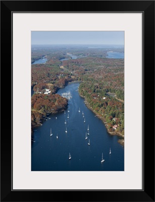 Orrs Cove, Harpswell, Maine, USA - Aerial Photograph