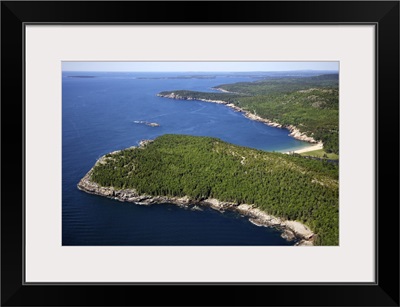 Otter Cliffs, Acadia National Park, Maine, USA - Aerial Photograph