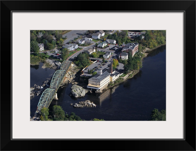 Pejepscot Paper Company, Topsham, Maine, USA - Aerial Photography