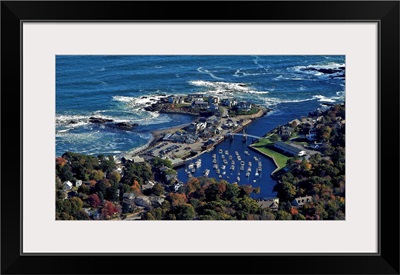 Perkins Cove, Ogunquit Beach, Maine, USA - Aerial Photograph