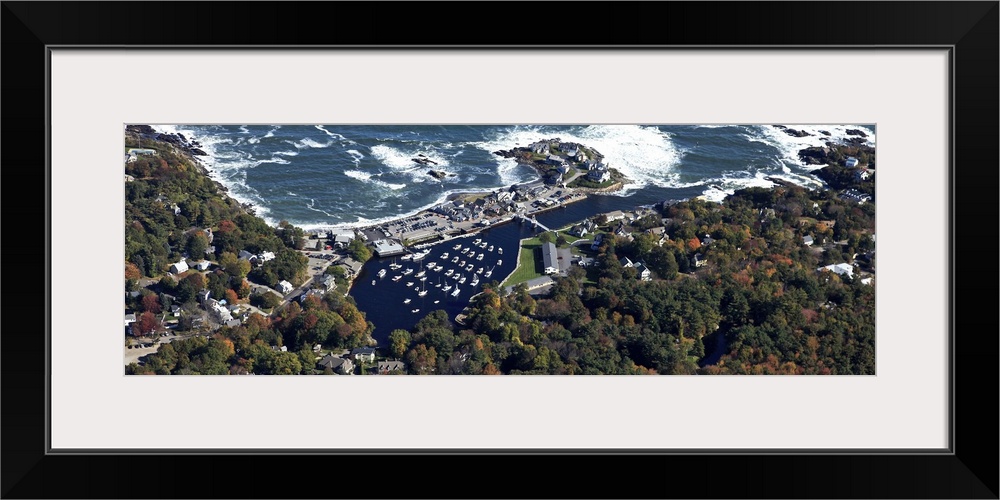 Perkins Cove, Ogunquit Beach, Ogunquit, Maine, USA - Aerial Photograph