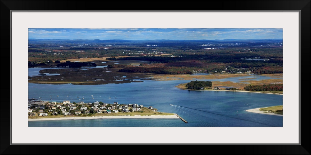 Pine Point And Nonesuch River, Scarborough, Maine - Aerial Photograph