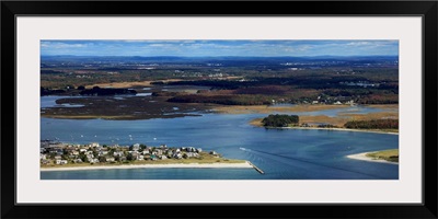 Pine Point And Nonesuch River, Scarborough, Maine - Aerial Photograph