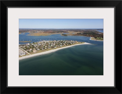 PIne Point Beach, Scarborough, Maine, USA - Aerial Photograph