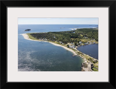 Popham Beach, Phippsburg, Maine, USA - Aerial Photograph