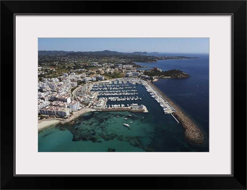 Port of Santa Eularia?lia des Riu, Ibiza, Spain - Aerial Photograph