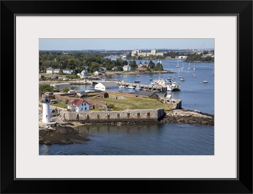 Portsmouth Light, New Hampshire, USA - Aerial Photograph