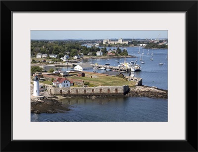 Portsmouth Light, New Hampshire, USA - Aerial Photograph