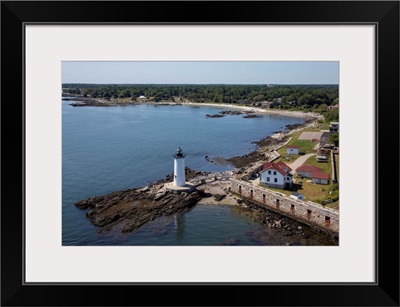 Portsmouth Light, New Hampshire, USA - Aerial Photograph