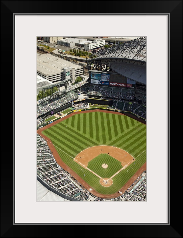 Safeco Field, Home Of The Seattle Mariners, WA, USA - Aerial Photograph