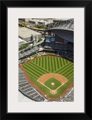 Safeco Field, Home Of The Seattle Mariners, WA, USA - Aerial Photograph