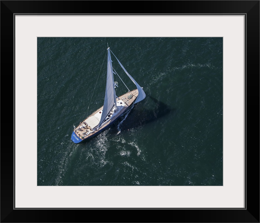 Shipyard Cup 2013, Boothbay Harbor - Aerial Photograph