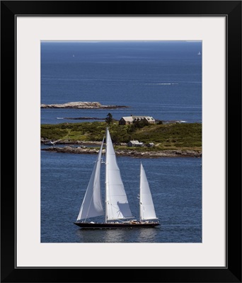 Shipyard Cup 2013, Boothbay Harbor, Maine - Aerial Photograph