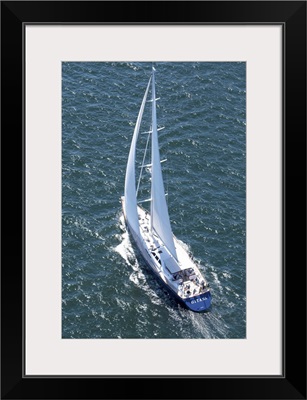 Shipyard Cup 2013, Boothbay Harbor, Maine, USA - Aerial Photograph