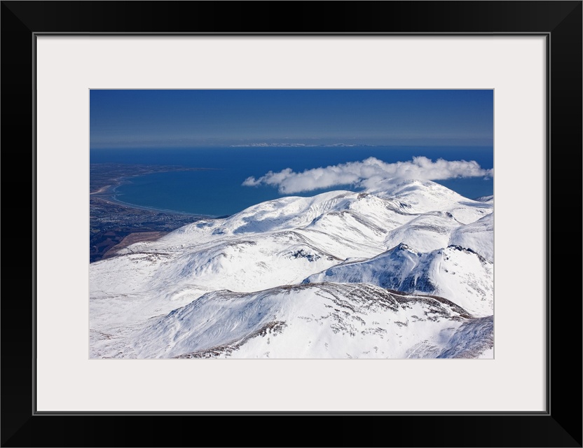 Snow Covered Mourne Mountains, Northern Ireland - Aerial Photograph