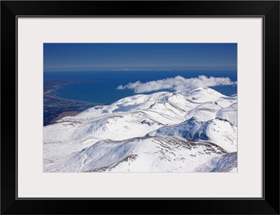 Snow Covered Mourne Mountains, Northern Ireland - Aerial Photograph