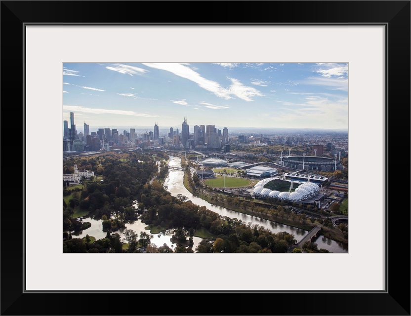 South of Melbourne Skyline, Melbourne, Australia - Aerial Photograph