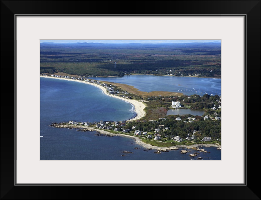 South Point, Biddeford Pool Beach,  Biddeford, Maine, USA - Aerial Photograph