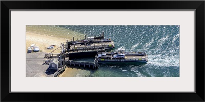 The Chappy Ferry, Martha's Vineyard, Massachusetts - Aerial Photograph