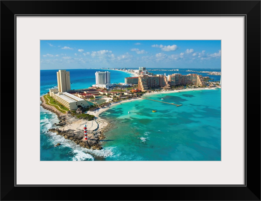 The Hotel Zone At Punta Cancun,Cancun, Mexico - Aerial Photograph