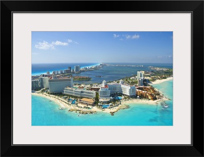 The Hotel Zone At Punta Cancun,Cancun, Mexico - Aerial Photograph