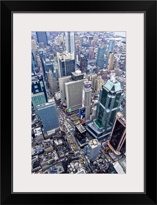 Time Square, New York City - Aerial Photograph