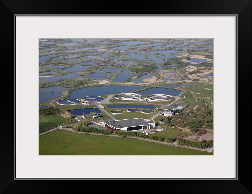 Water Recycling Plant, Guerande, France - Aerial Photograph