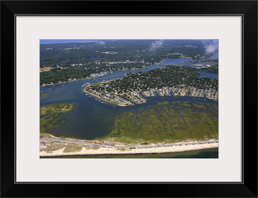 West Dennis, Bass River, Cape Cod - Aerial Photograph