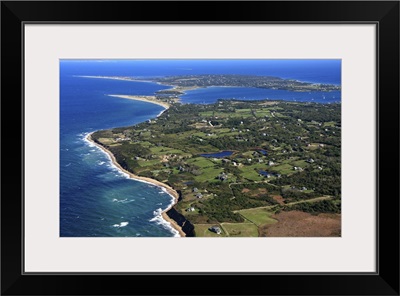 Western Side Of Block Island, New Shoreham - Aerial Photograph