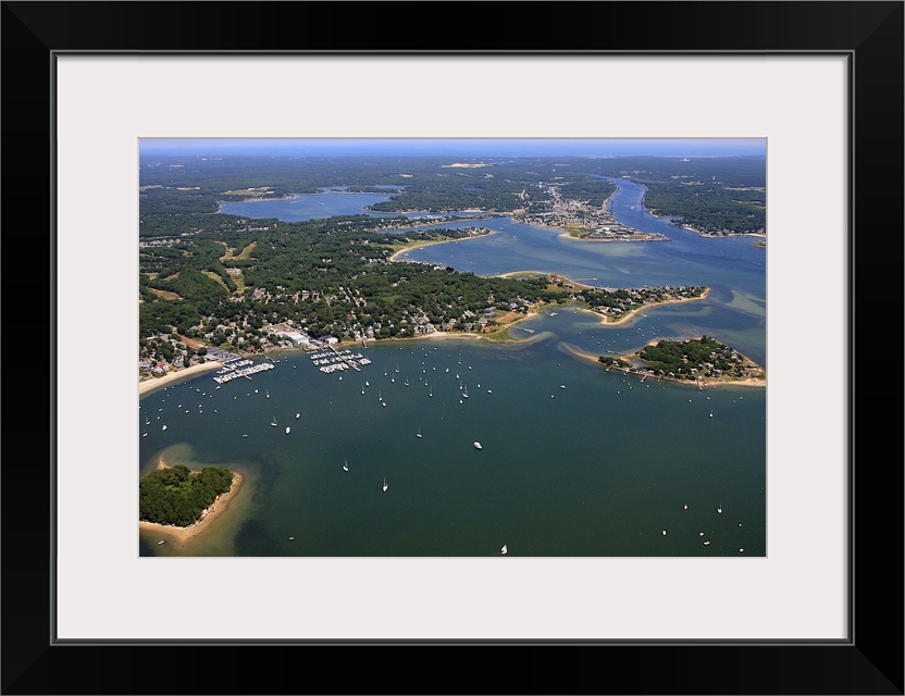 Wickets Island, And Onset Beach, Wareham, Massachusetts, USA - Aerial Photograph