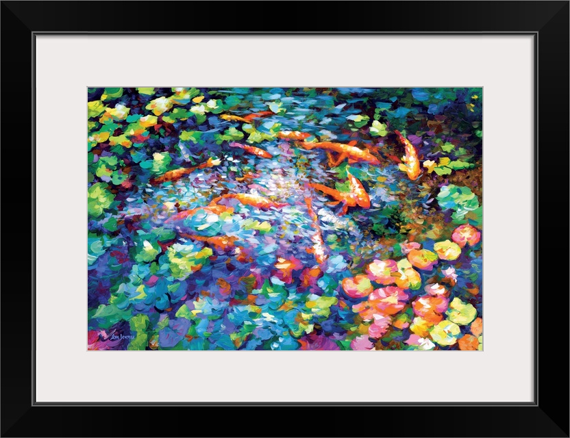 Koi Fish And Water Lilies II