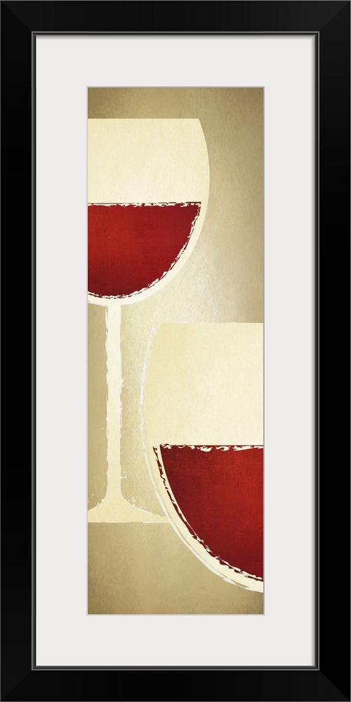 Vino Glass Beige Panel