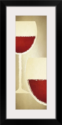 Vino Glass Beige Panel