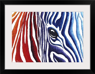 Colorful  Zebra - Contemporary  PoP Art Zebra Painting