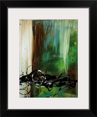 Falling Waterfall - Contemporary Abstract