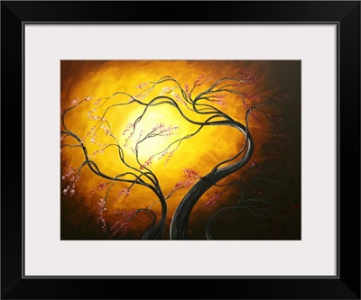 Fire Blossoms - Abstract Art Tree