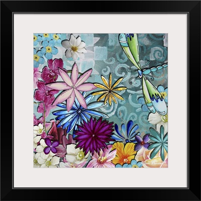 Whimsical Floral Collage I