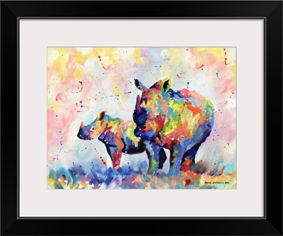 Colorful Rhinos