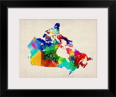 Canada Rolled Paint Map