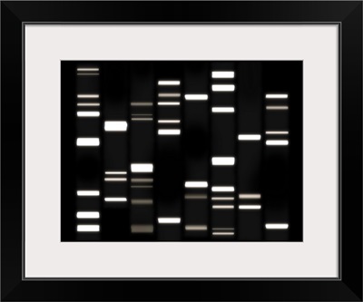DNA Art White on Black