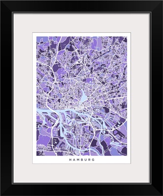 Hamburg Germany City Map