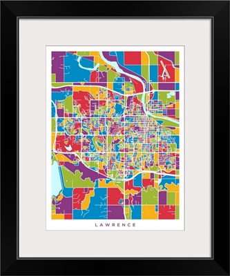 Lawrence Kansas City Map