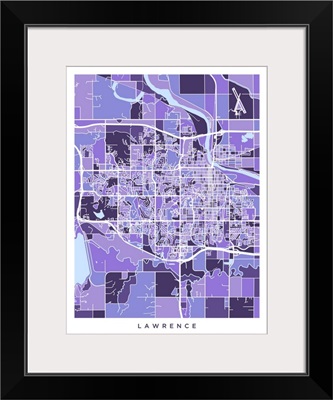 Lawrence Kansas City Map